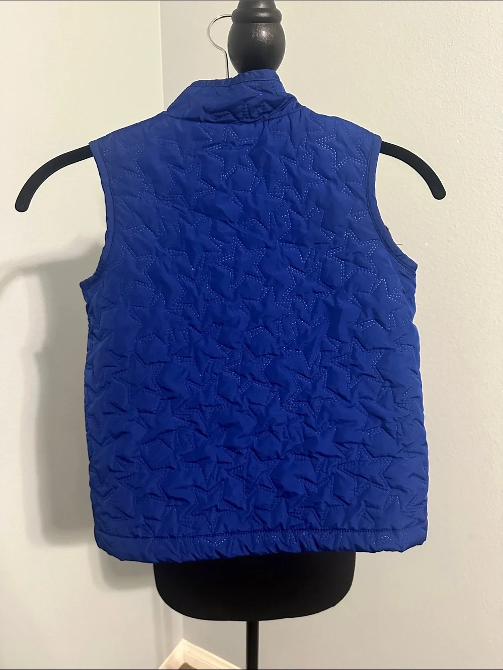 GAP Royal Blue Quilted Star-Pattern Vest